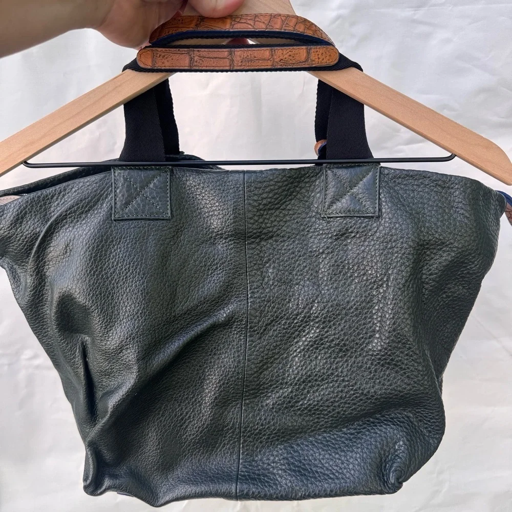 Pulicati // grey leather slouchy early 2000s purse